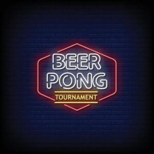 3474556 beer pong tournament neon signs style text vector gratuit vectoriel